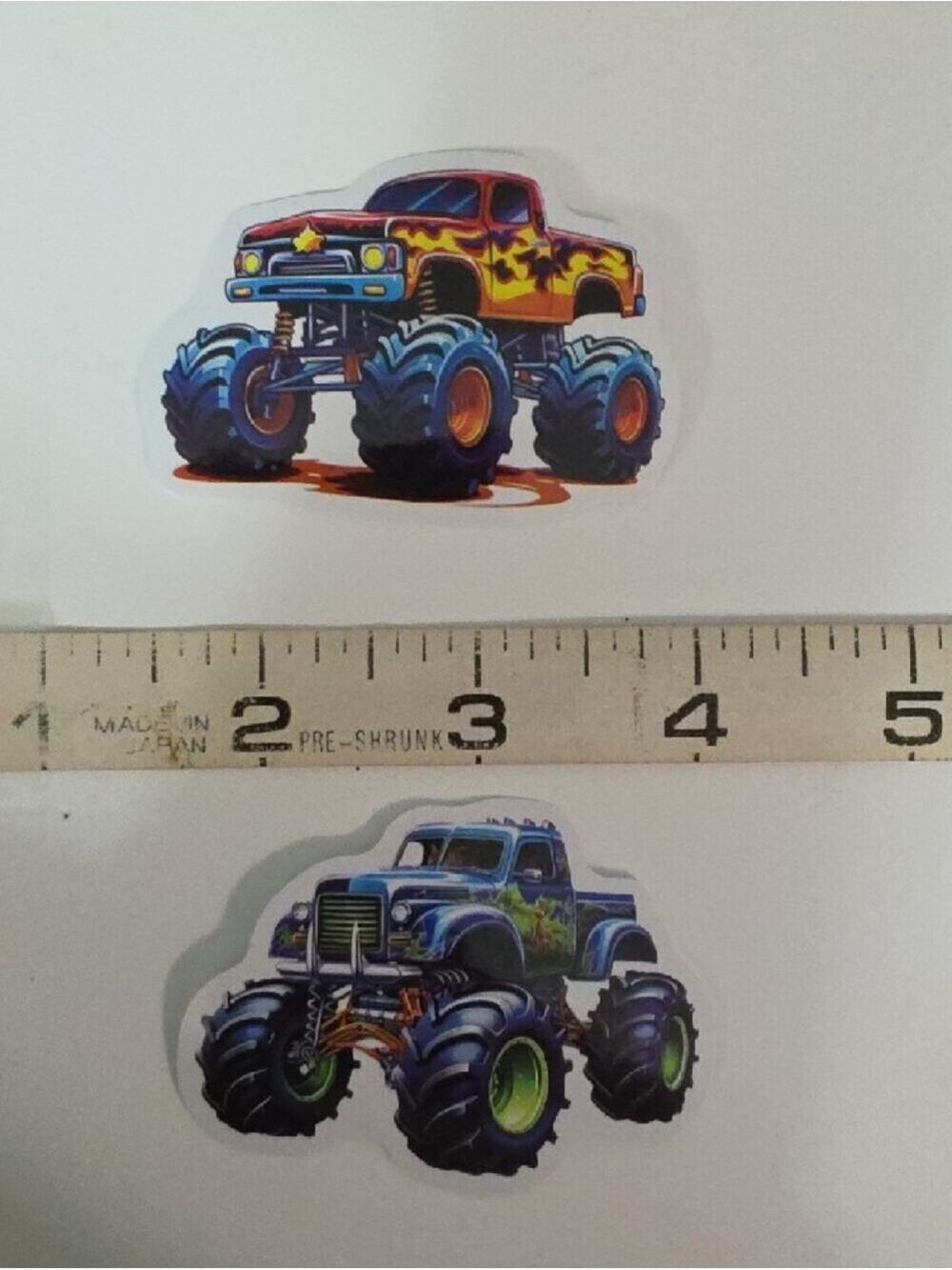 Monster Truck Sticker Sheet for Kids - Colorful Trucks - Lot Of 12 - Picture 3 of 7
